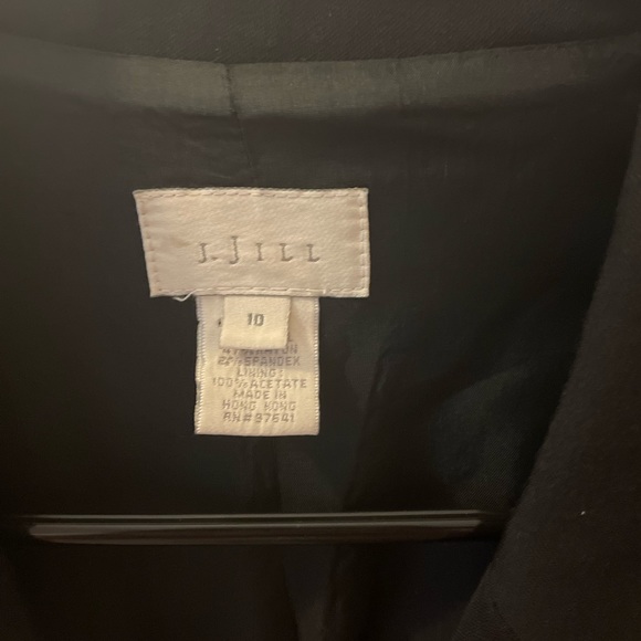 J Jill Overcoat Sz 10 Black - Picture 3 of 4